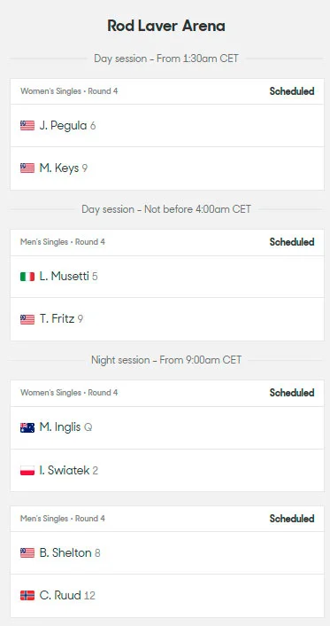 australia open dia9 partidos central 2026 tiroalpalo